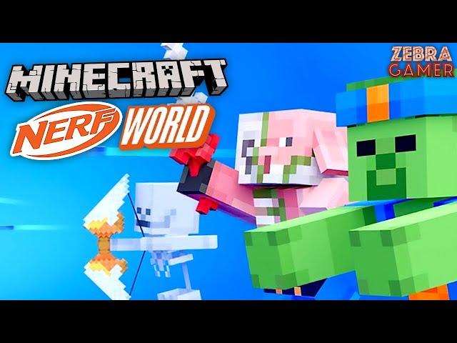 Minecraft Nerf World DLC!! - Zebra's Minecraft Fun