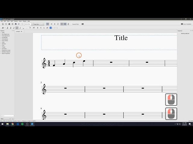 MuseScore 3.0 Basic Tutorial