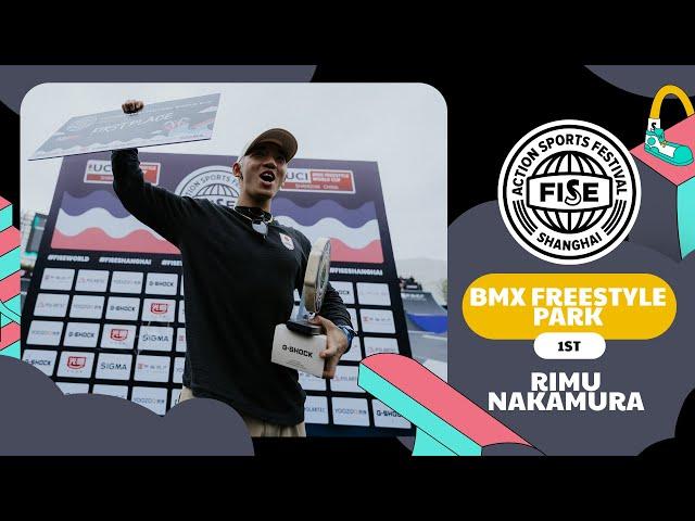 Rimu Nakamura - 1st place UCI BMX Freestyle Park World Cup Men Final