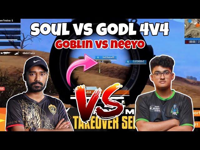 Team SouL vs GodL Pure 4v4 Fight Today Scrims BGMI ll