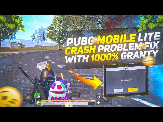 PUBG MOBILE LITE CRASH PROBLEM FIX 1000% | HOW TO SOLVE CRASH PROBLEM IN PUBG LITE | PUBG LITE CRASH