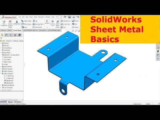 SolidWorks Sheet metal Basics