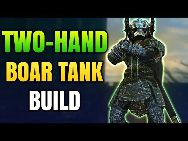 Dark Souls Remastered  - Two-hand Boar Tank (PvP/PvE) - OP Level 60 Invasion Tank Build