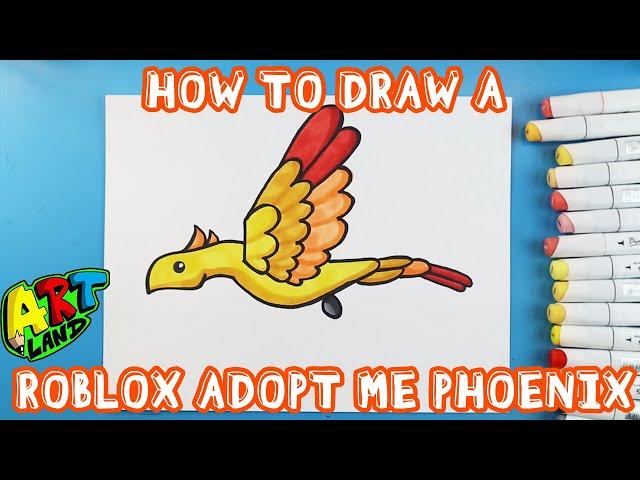 How to Draw a ROBLOX ADOPT ME PHOENIX