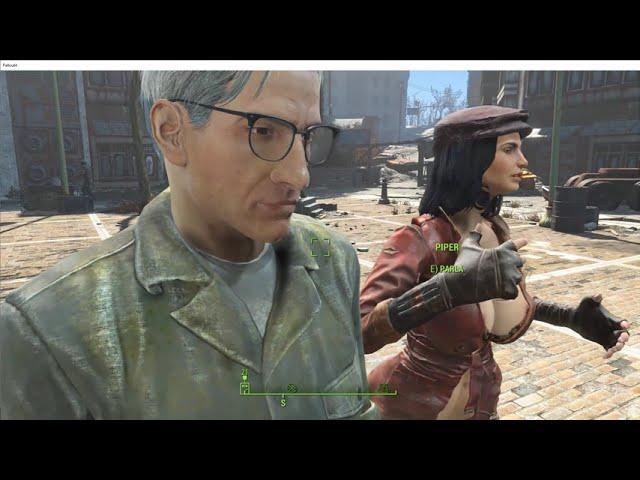 Fallout 4 mod - hot cute Piper knocks out mayor McDonough