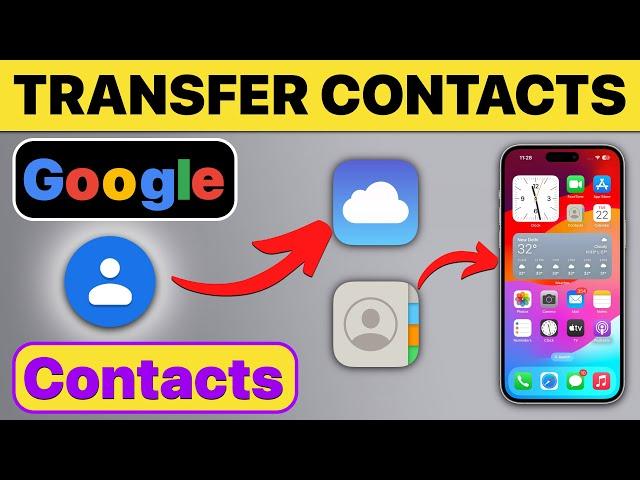 How to Import Google Contacts to iPhone? Import Contacts from Gmail to iCloud on iPhone FREE (2024)