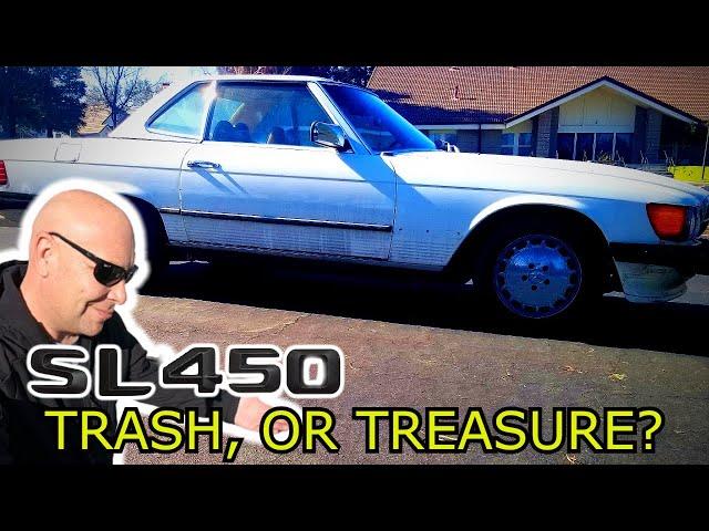 Classic Car Barn Find - Did I die? 1979 Mercedes SL 450 Road Review