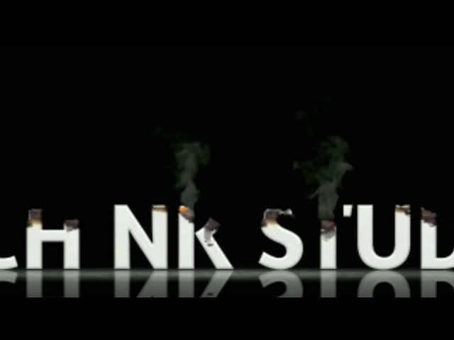 tech nk studio video editing, online graphics design video, text burning effect