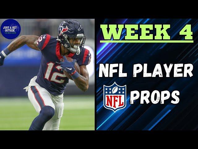 NFL Week 4 Player Props & Anytime TD Bets!