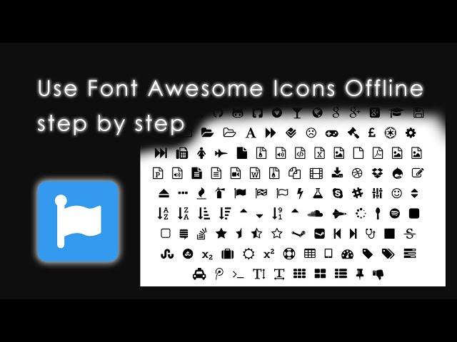 How To Use Font Awesome Icons Offline - 2021