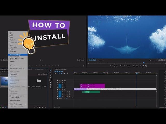 How to install and use our +500 Transitions for Premiere Pro | Vamify