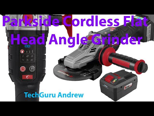 Parkside Cordless Flat Head Angle Grinder 20V PPWSFA 20-Li A2