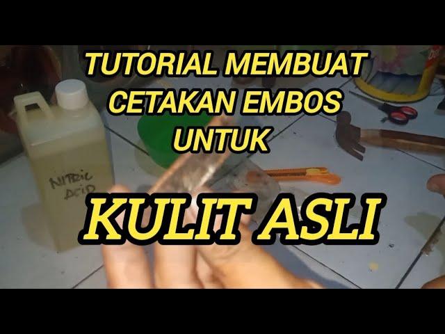 cara membuat embos untuk kulit asli@tutorial_ideusaha