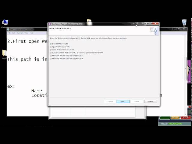 configuring the plug in for Apache HTTP Server for WebSphere Application Server on windows