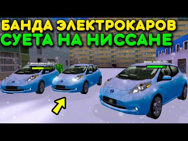 БАНДА ЭЛЕКТРОКАРОВ НАВЕЛА СУЕТУ В ГОРОДЕ! NISSAN LEAF И ПОДПИСЧИКИ ИСПОЛНЯЮТ В МТА ПРОВИНЦИЯ