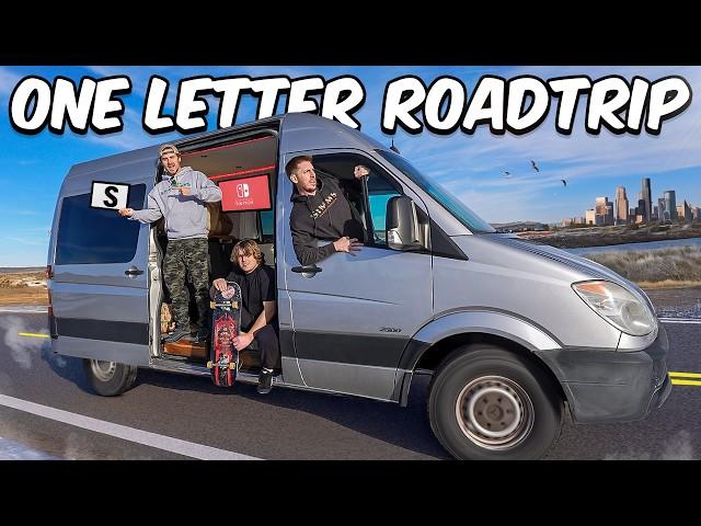 Road Trip with ONE LETTER ONLY Challenge!