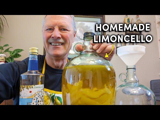 How to make Limoncello - easy Italian way, amalfi coast