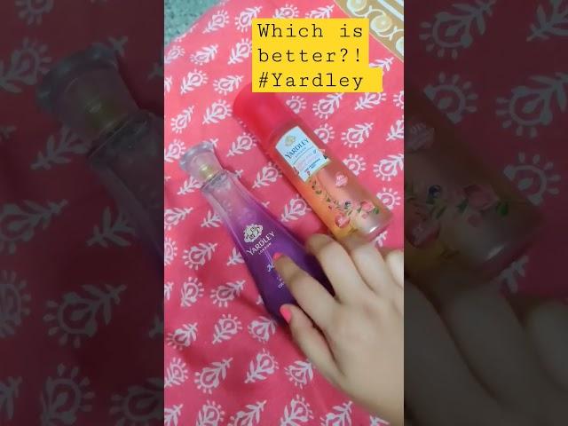 Which is better?! #yardley #perfume or #bodymist?