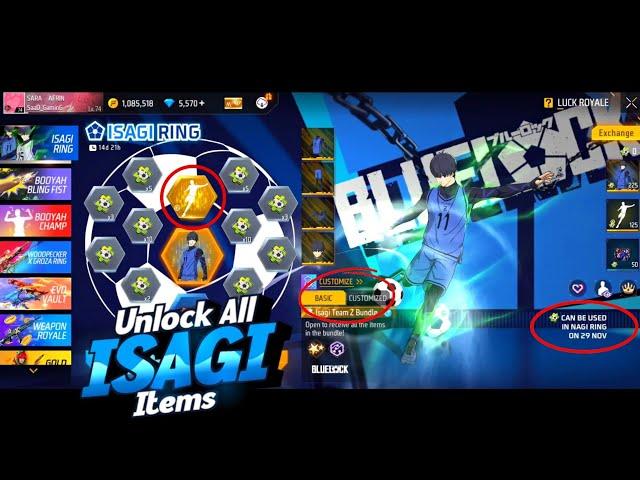 Isagi Ring Event Free Fire | Unlock Isagi Ring Event | Ff New Event Today | Free Fire New Event