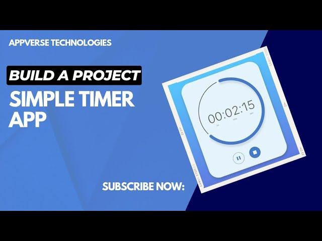 Build A Simple Timer App