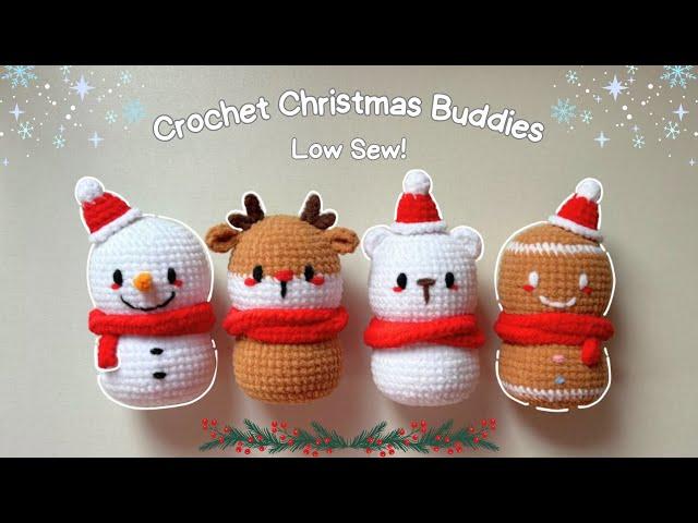 Super Easy & Quick Crochet Christmas Dolls | LAST MINUTE Christmas Gift/Decor | 4 in 1 Tutorial