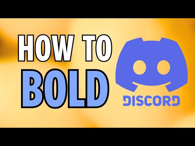 Discord : How to Bold Text in Discord - Formating Text Quick (2024)