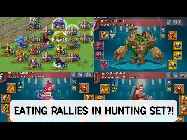 Lords mobile - Eating Rallies in Hunting Set? E*W vs ME