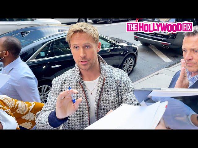 Ryan Gosling Checks An Aggressive Fan That Gets On His Nerves At Good Morning America Studios In NY