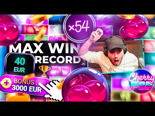  RECORD en MAX BET sur CHERRY POP !!