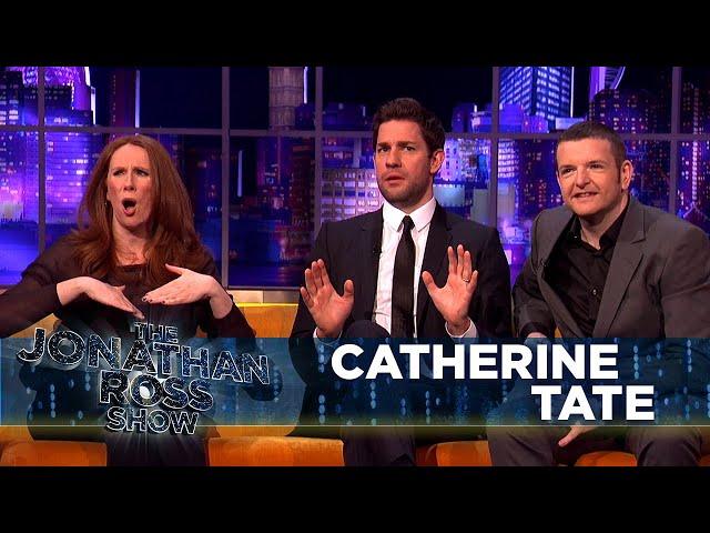 John Krasinski Goes In For A Kiss On Catherine Tate | The Jonathan Ross Show