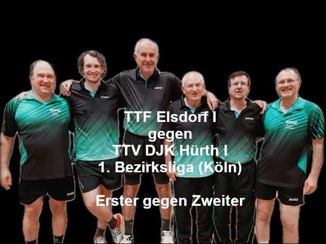  TTF Elsdorf I -   TTV Hürth I (1. Bezirksliga Köln)