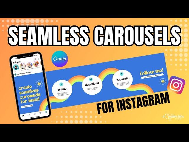 Create a Seamless INSTAGRAM CAROUSEL Using Canva!