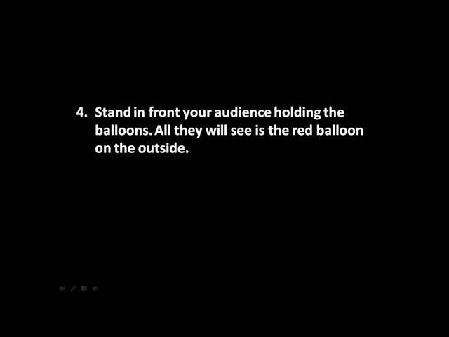 How to make a balloon change colour