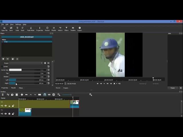 Shotcut Video Editor - Crop, Size and Position Filters