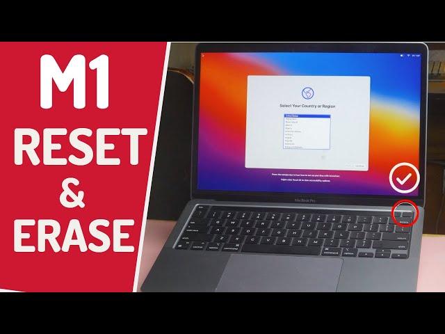 Factory Reset M1 Macbook Pro/Air - Erase All 