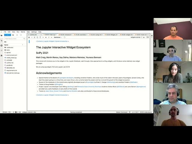 The Jupyter Interactive Widget Ecosystem | SciPy 2021