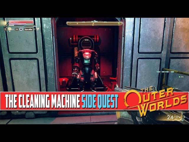 The Outer Worlds The Cleaning Machine Quest Walkthrough (SAM Companion Location)