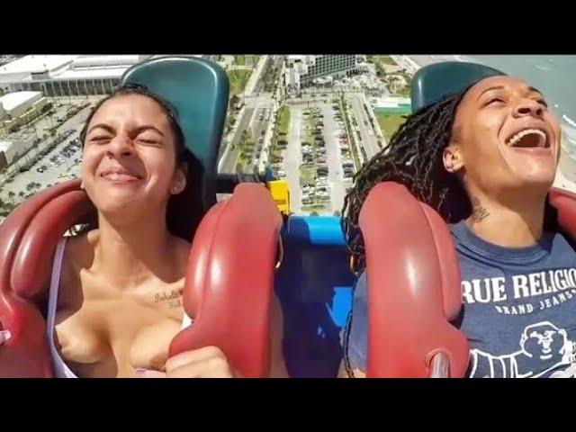 nipple slip Funny Slingshot Ride This Week