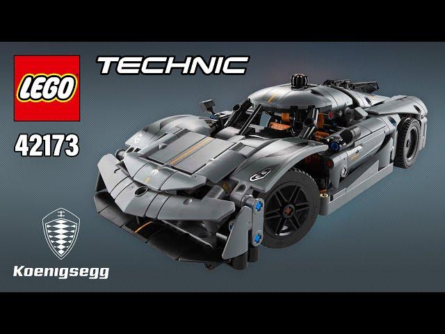 LEGO Technic™ Koenigsegg Jesko Absolut Grey Hypercar (42173)[801 pcs] Building Instructions | TBB