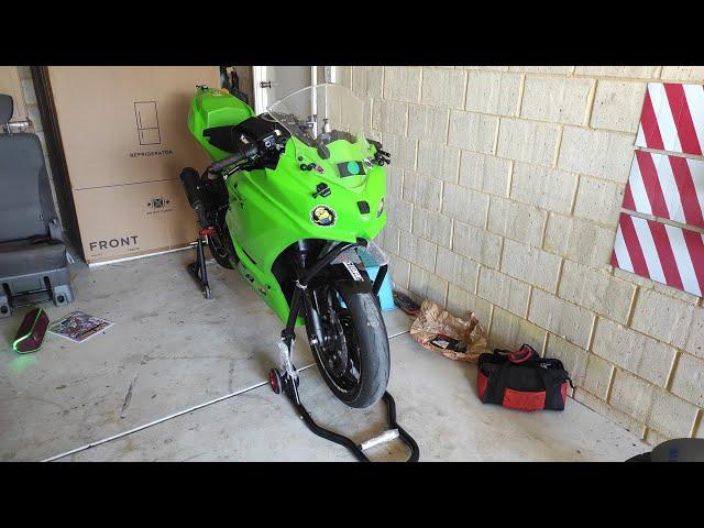 Ninja 400 forks oil changed