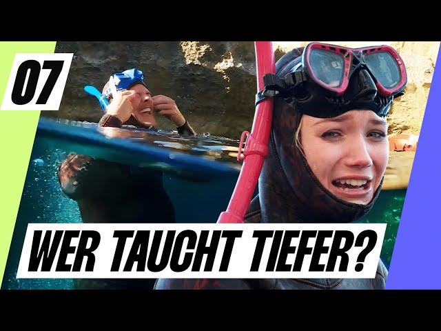 Tauchen in 15 Metern Tiefe (Dreh wird abgebrochen, kein Scherz) | Julia vs Joey | Folge 7