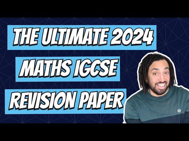 The Ultimate Revision Paper - All 60 topics! Edexcel IGCSE Maths 4MA1 (1H or 1HR)