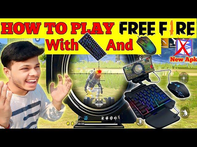 how to play free fire with keyboard and mouse in mobile |Keyboard and mouse se mobile me free fire