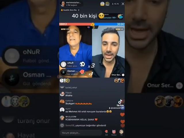 Mehmet ali erbil tiktok onur sermik canli yayin