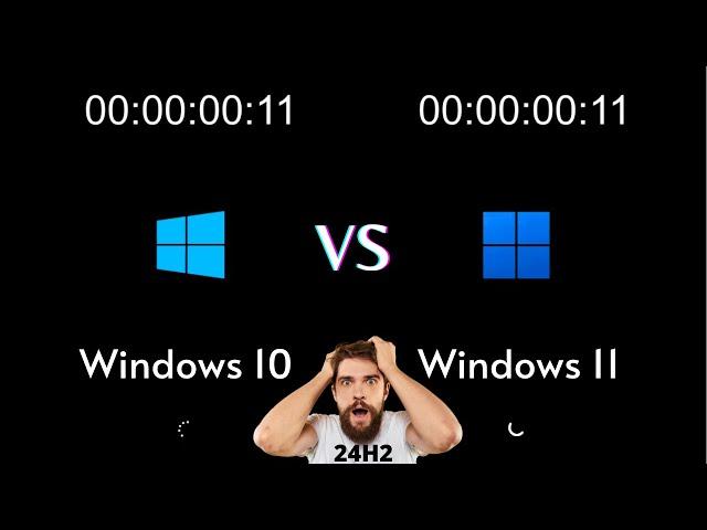 Windows 11 24h2 vs Windows 10 | SPEED TEST