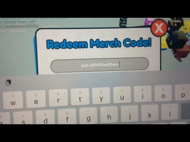 I can’t redeem @SuperGamersTV35 huge dog code! In pet sim x