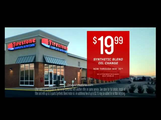 Firestone Complete Auto Care TV Commercial, '$19 99 Synthetic Blend Oil Change'