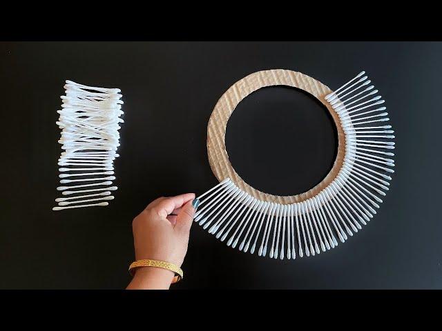 Beautiful Wall Hanging Using Cotton Earbuds / Paper Crafts For Home Decoration / DIY Wall Decor