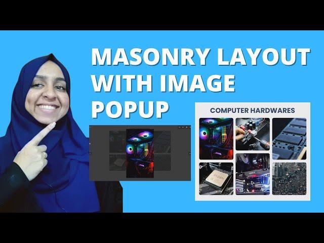 Masonry Grid Gallery with Image Popup