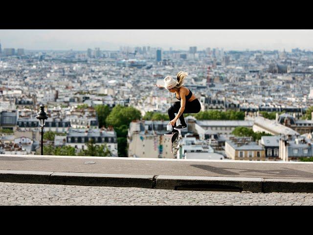 Letícia Bufoni Transforms Deserted Paris Streets into a Skateboarder's Paradise